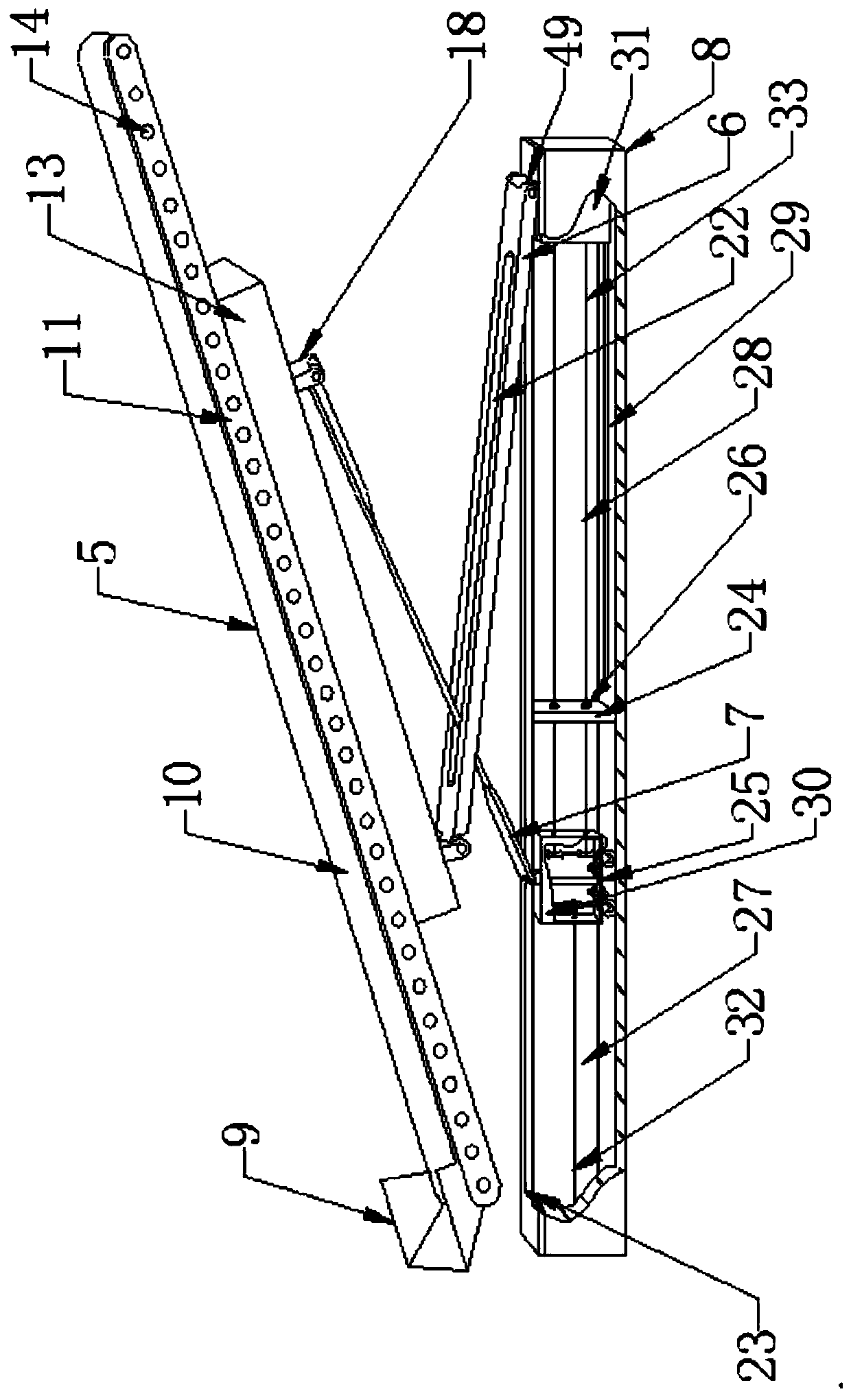 A traditional Chinese medicine conveying and mixing device with multiple crushing functions