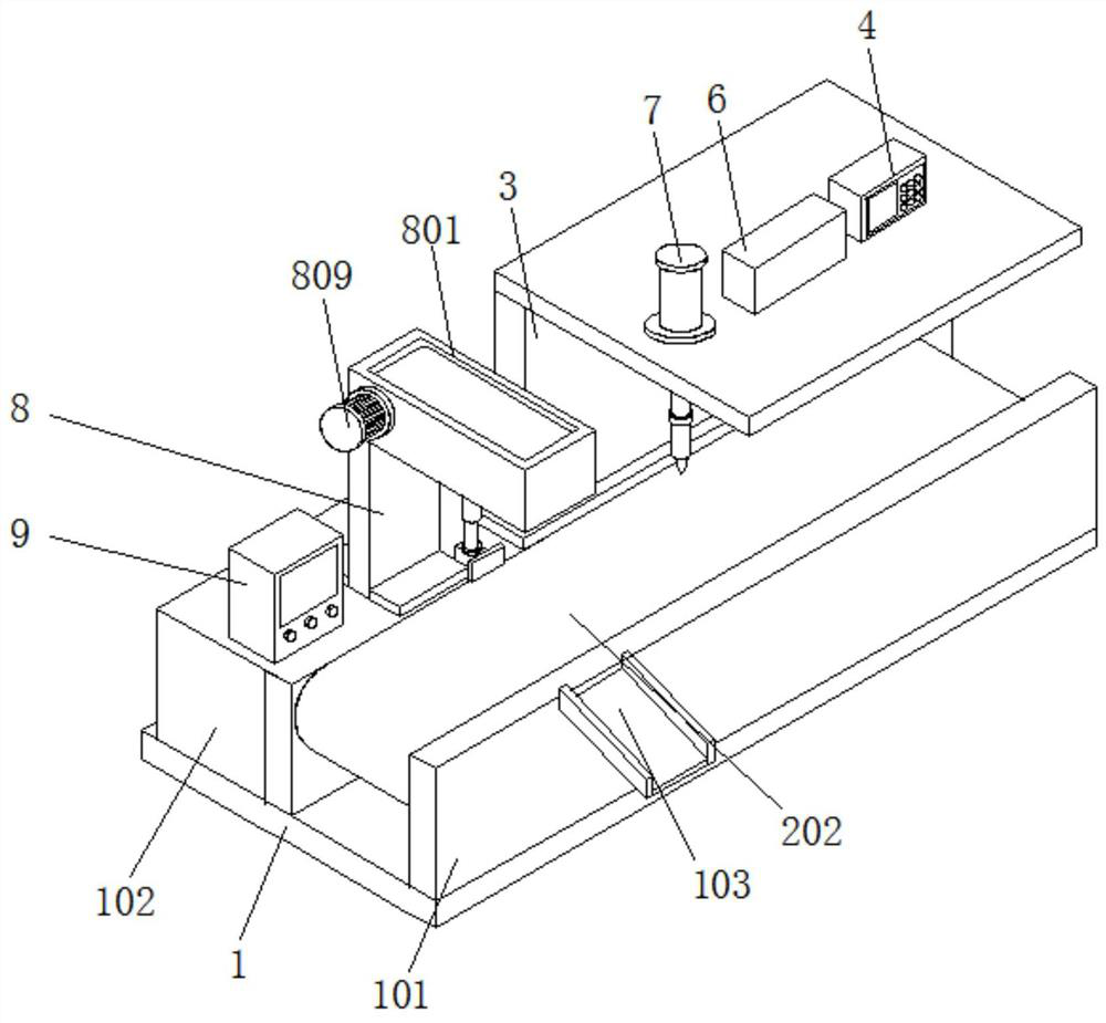 Metal process detection device based on automobile parts