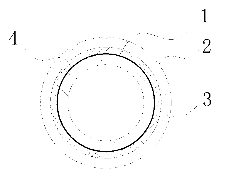 Exhaust pipe structure capable of eliminating welding stress