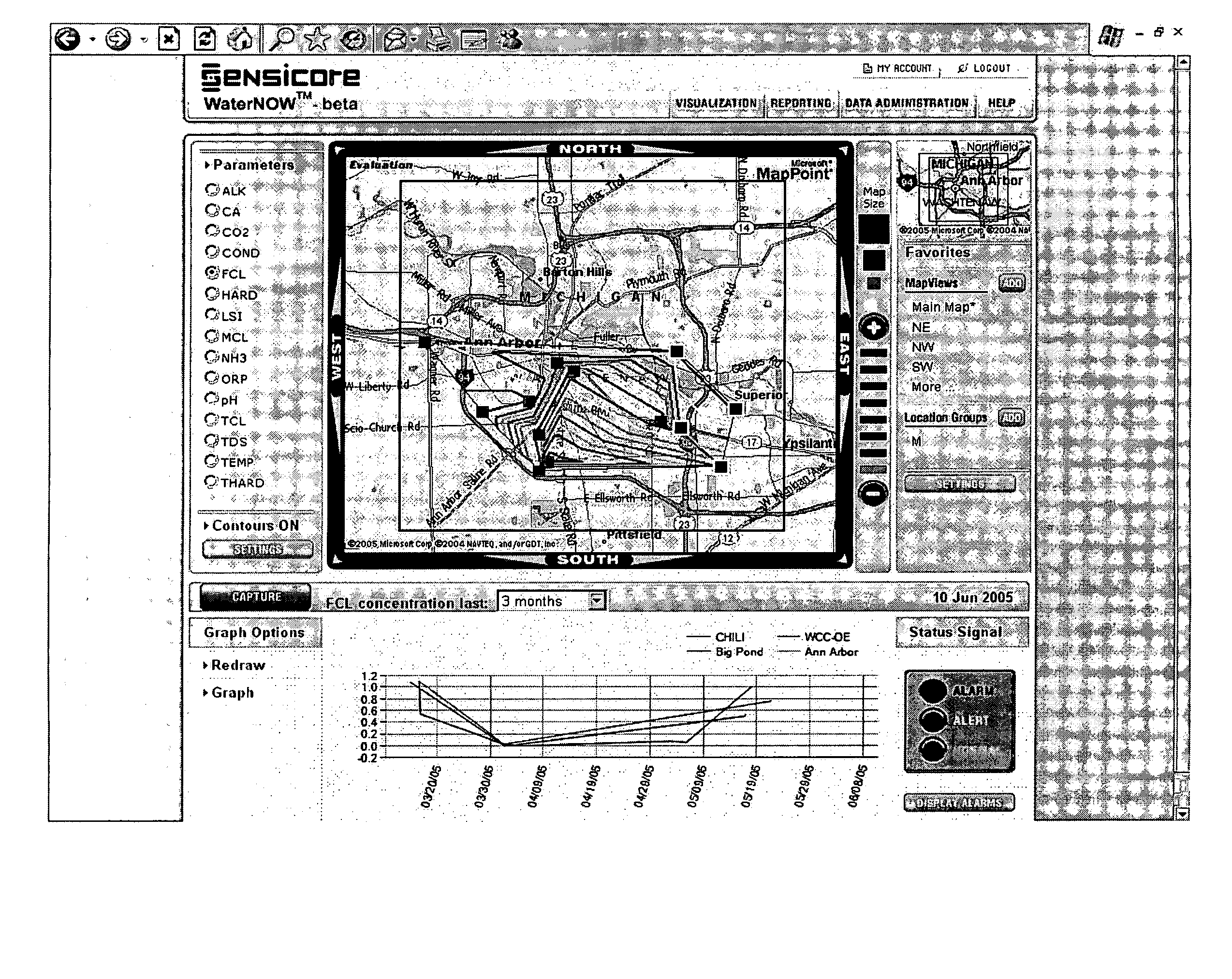 Systems and methods for fluid quality sensing, data sharing and data visualization