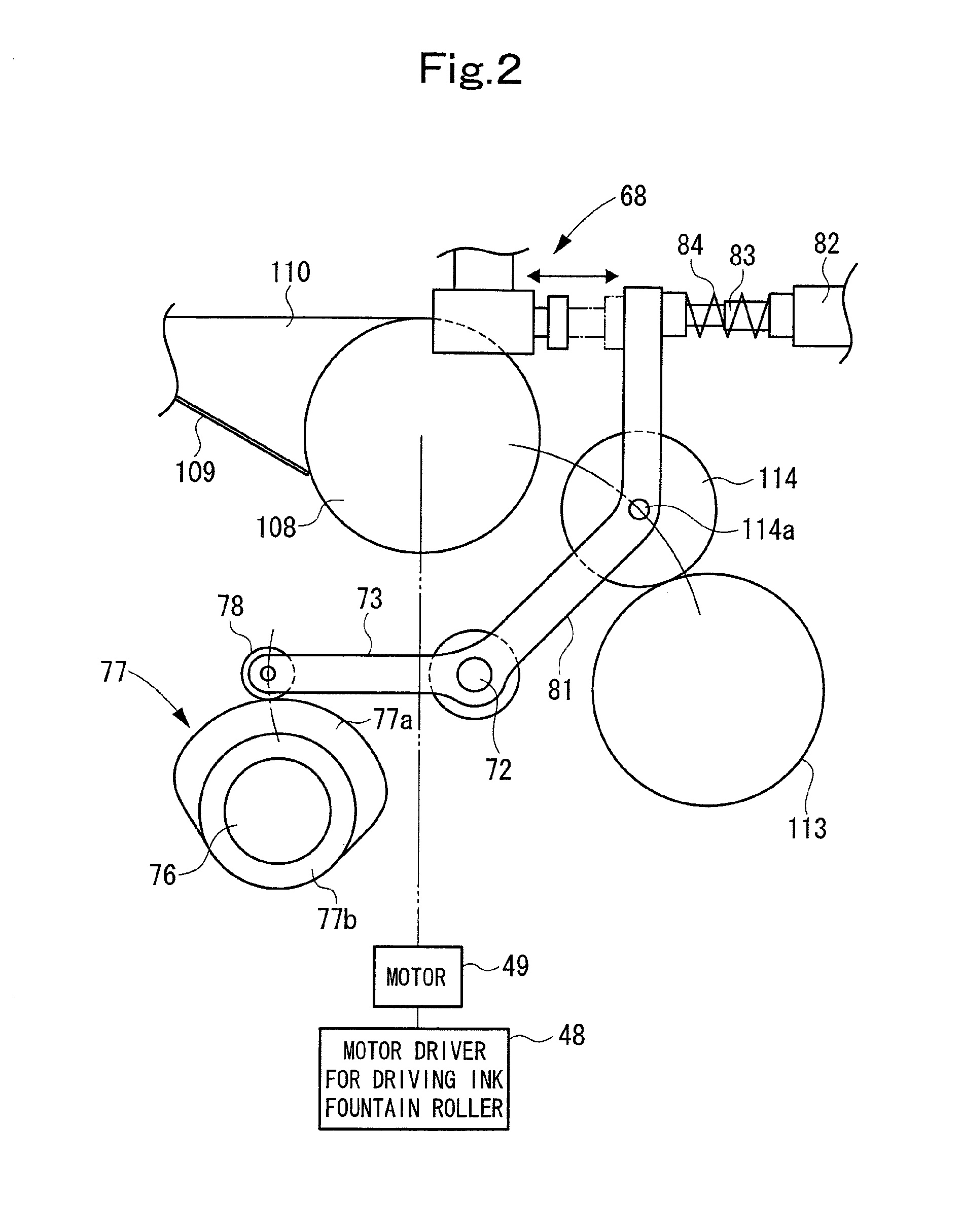 Ink feed control method and ink feed control system