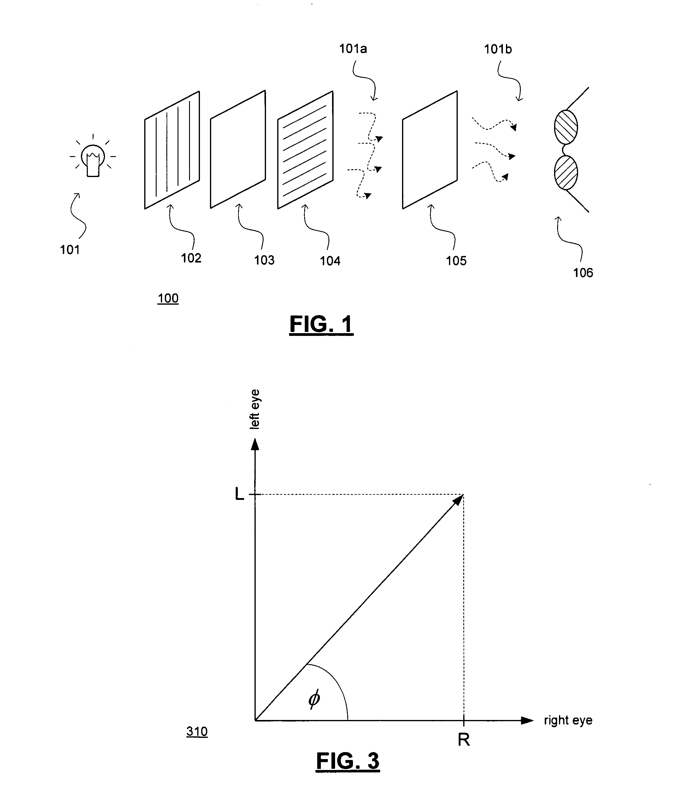 Two-panel liquid crystal system with circular polarization and polarizer glasses suitable for three dimensional imaging