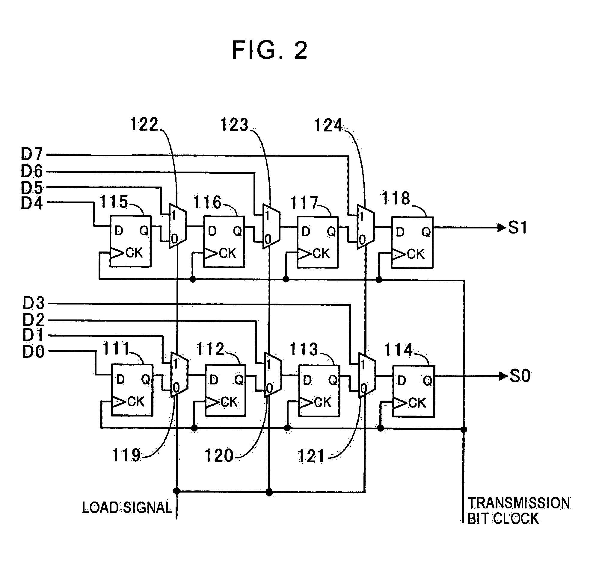 Systems and method for transfering digital data and transfering parallel digital data in a serial data stream including clock information