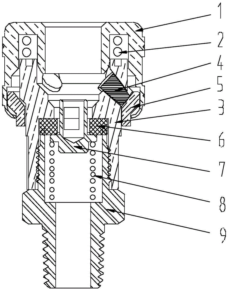 Easily assembled quick coupling