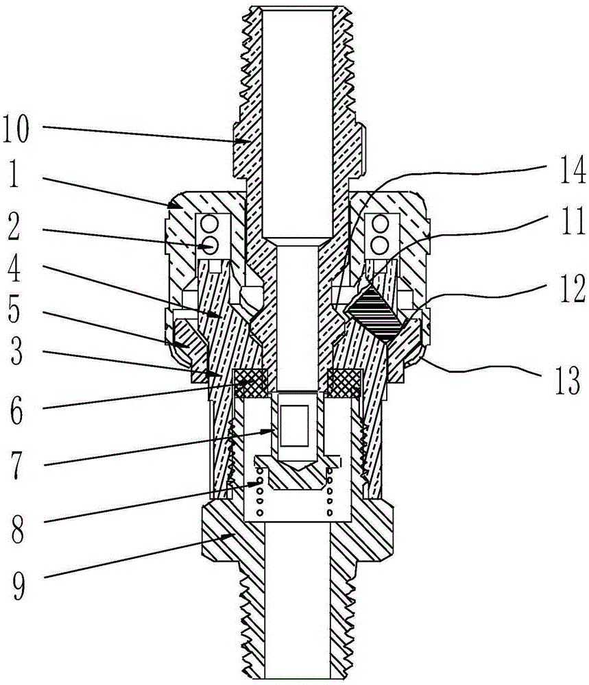 Easily assembled quick coupling