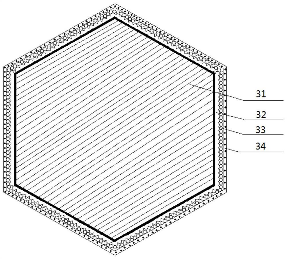 Road reflective energy-saving pavement structure in tunnel and paving method thereof