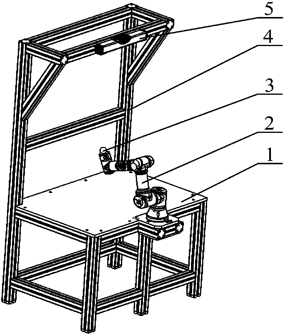 Robot hand eye calibration method and device based on standard ball