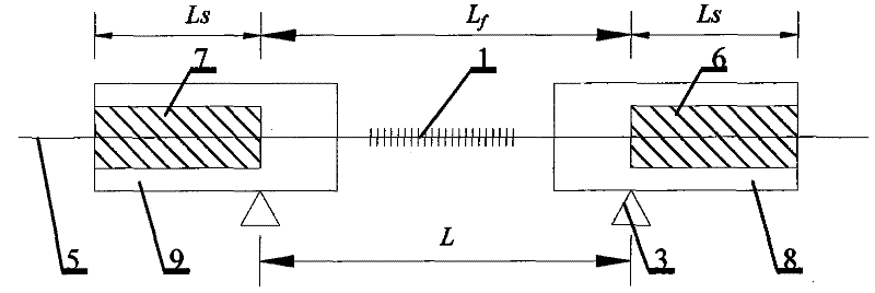 Fiber grating cable tension transducer with temperature self-compensation function