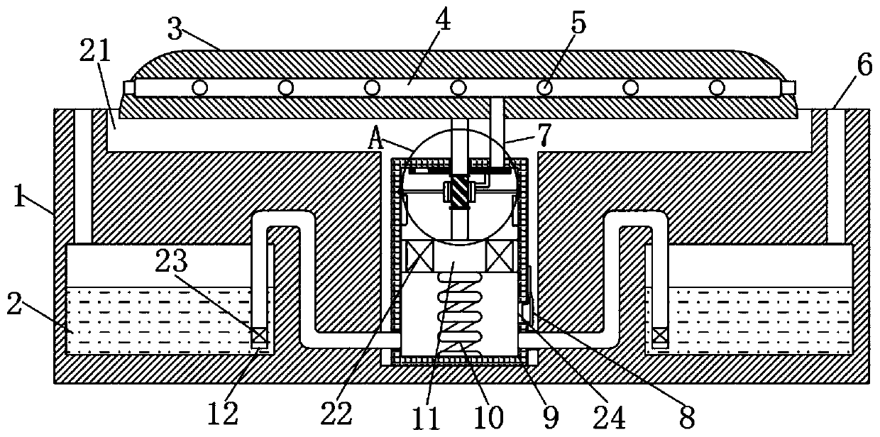 Road traffic sprinkling dust removing device