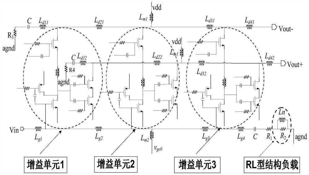 A Cascaded Distributed Low Noise Amplifier