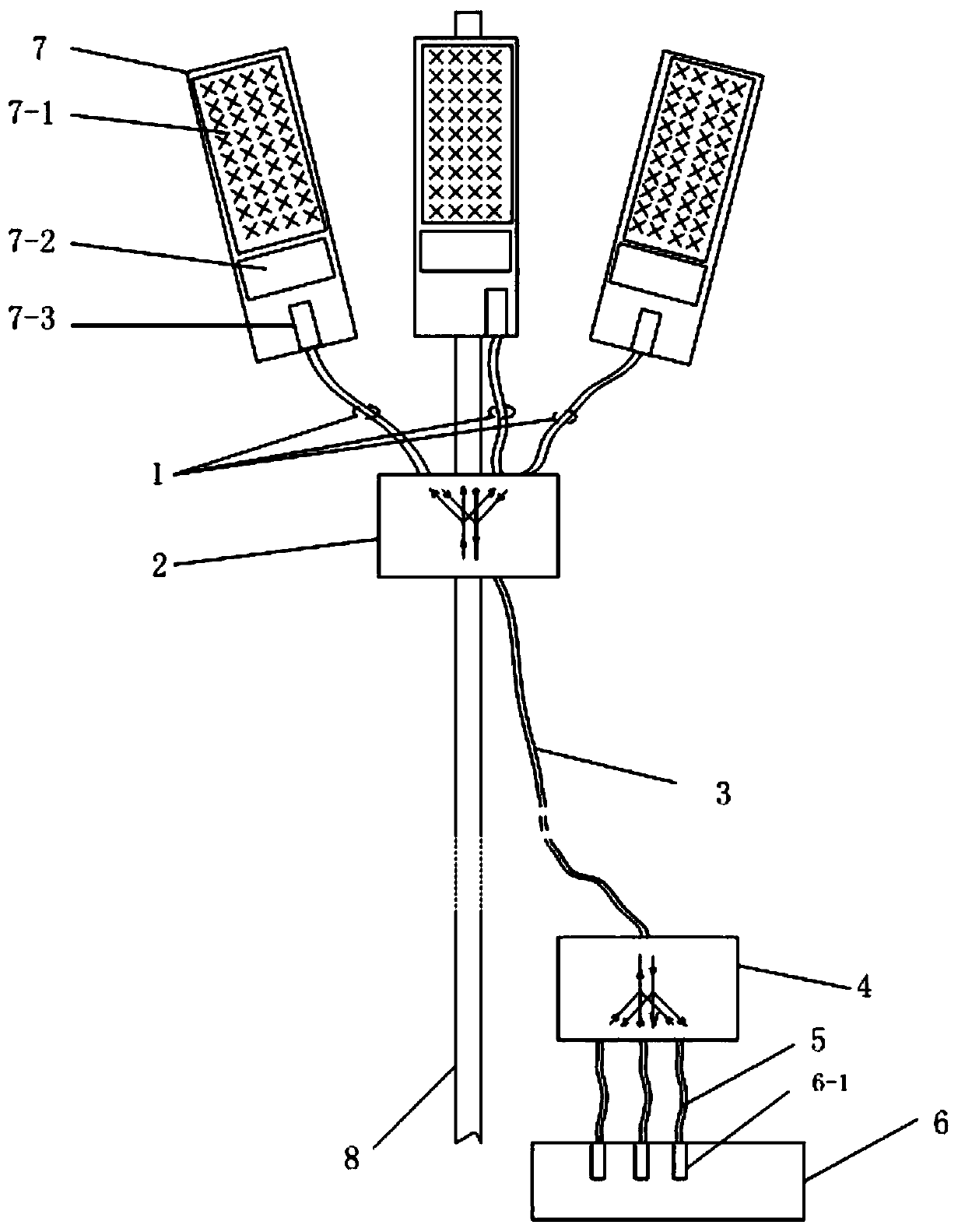 5G optical signal forward transmission architecture based on wave combination transmission