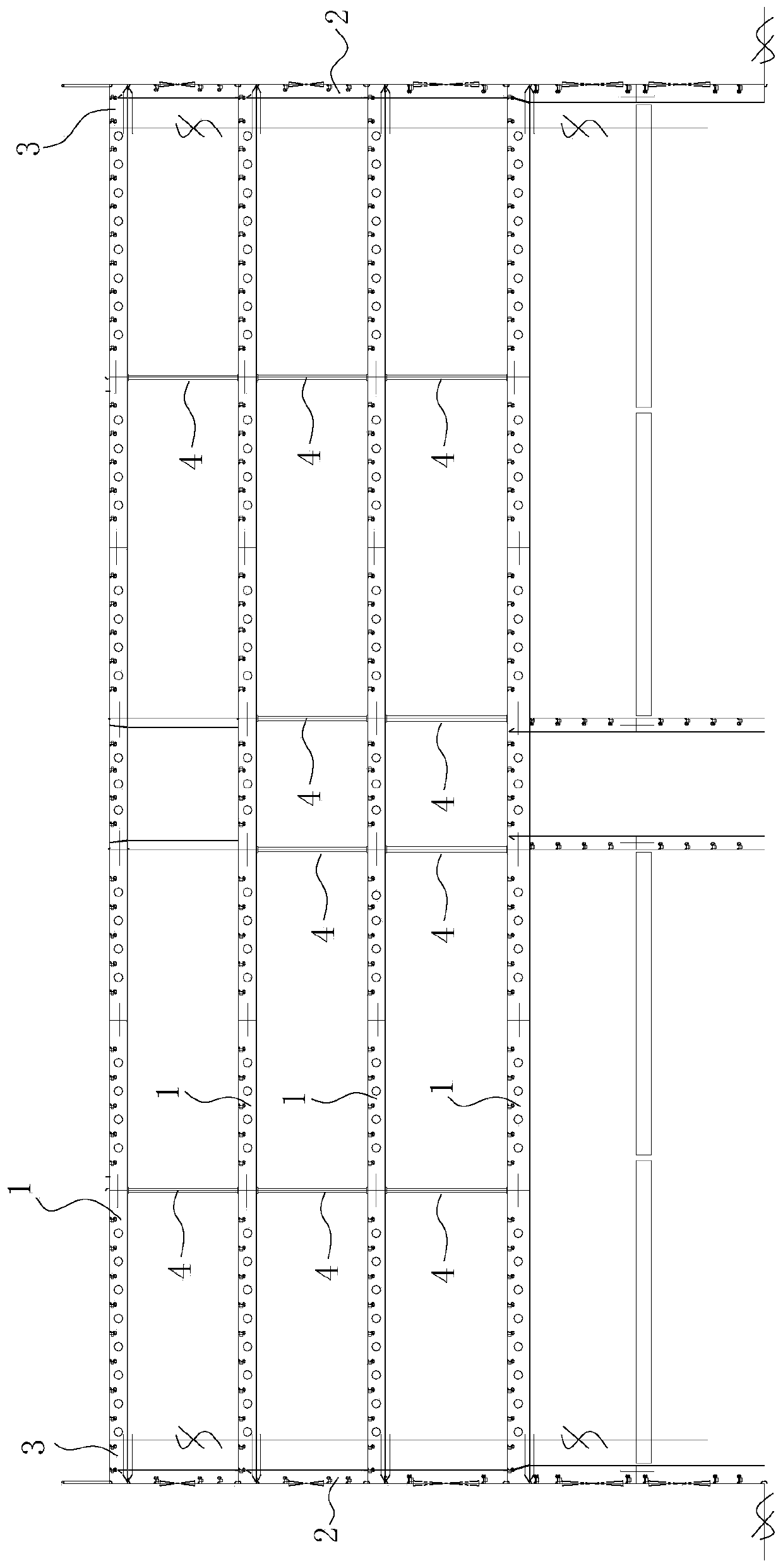 Manufacturing method for superstructure block of roll-on-roll passenger ship