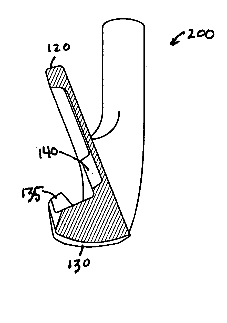 Iron golf club and golf club set with variable weight distribution