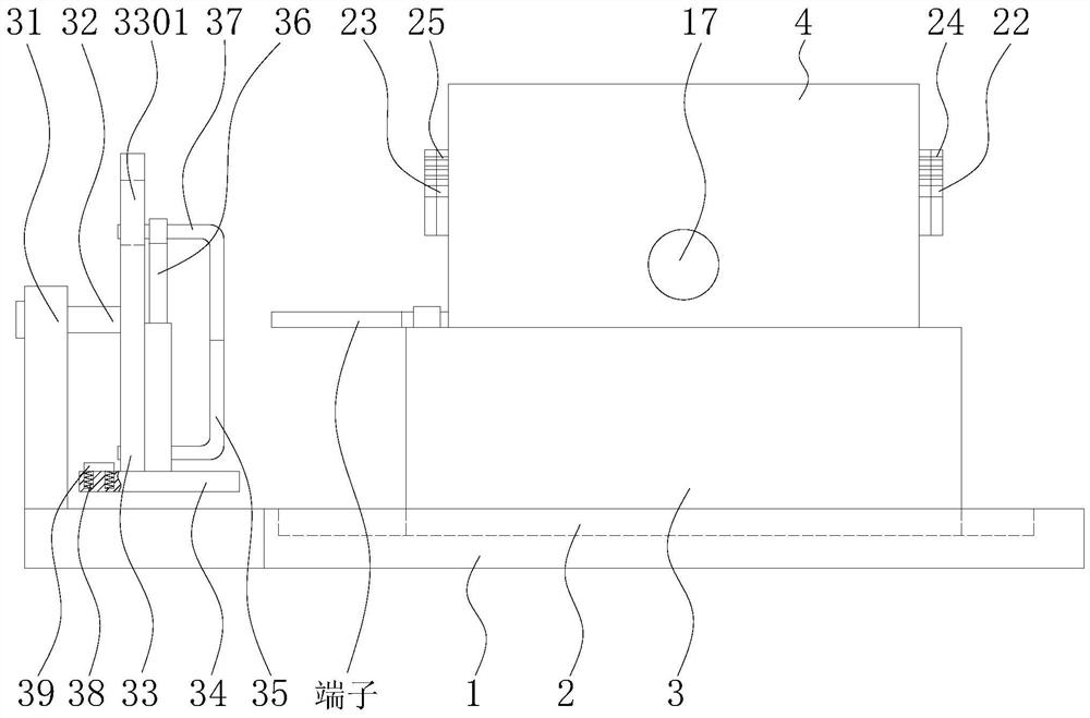 A fixed connection device and operation method for power electronic wires and terminals