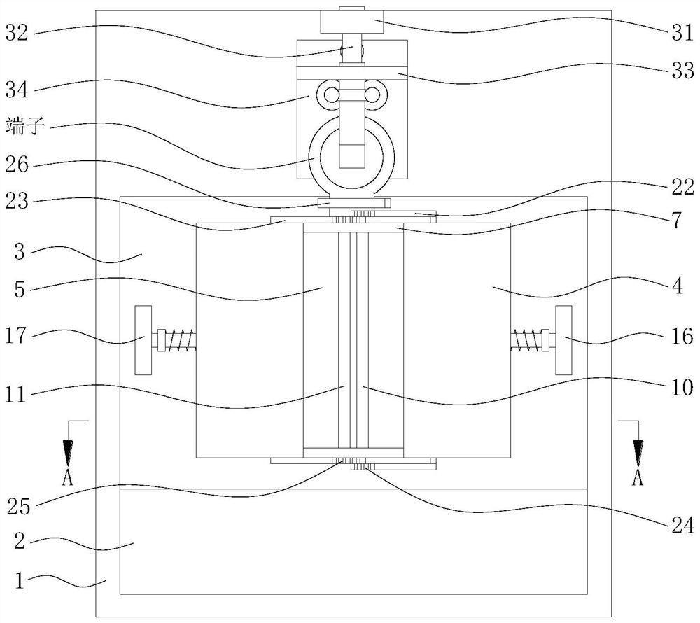 A fixed connection device and operation method for power electronic wires and terminals