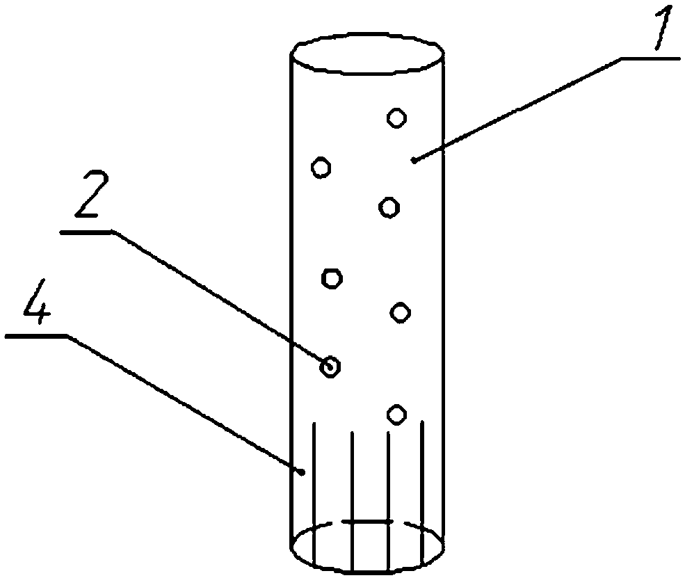 Plant root guiding cylinder device used for side slope protection and construction method of device