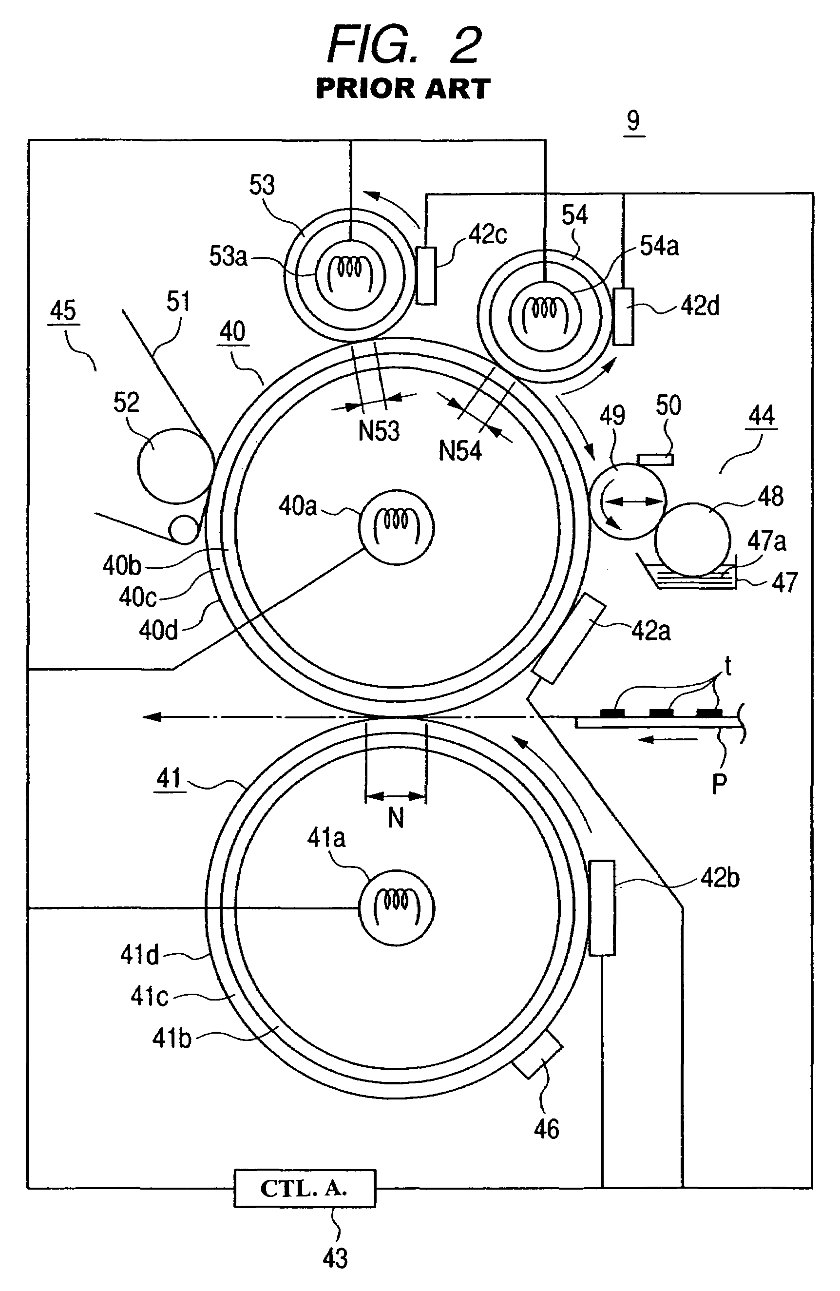 Fixing apparatus with controlled heating members for heating the outer surface of the fixing rotating member