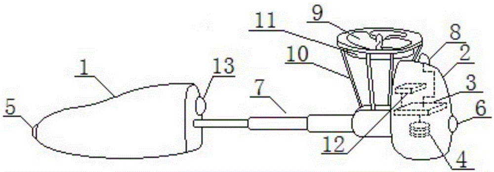 Intelligent filtering and heating dehumidification type electric shoe stretcher