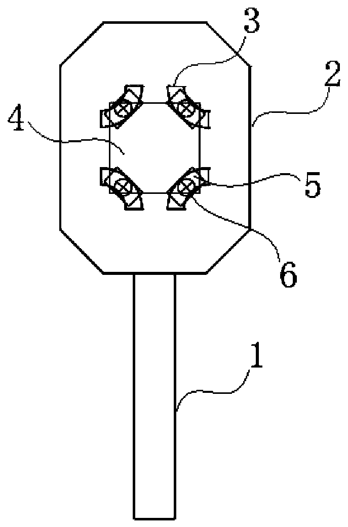 Fixing device and fixing method for high-temperature particle irradiation sample