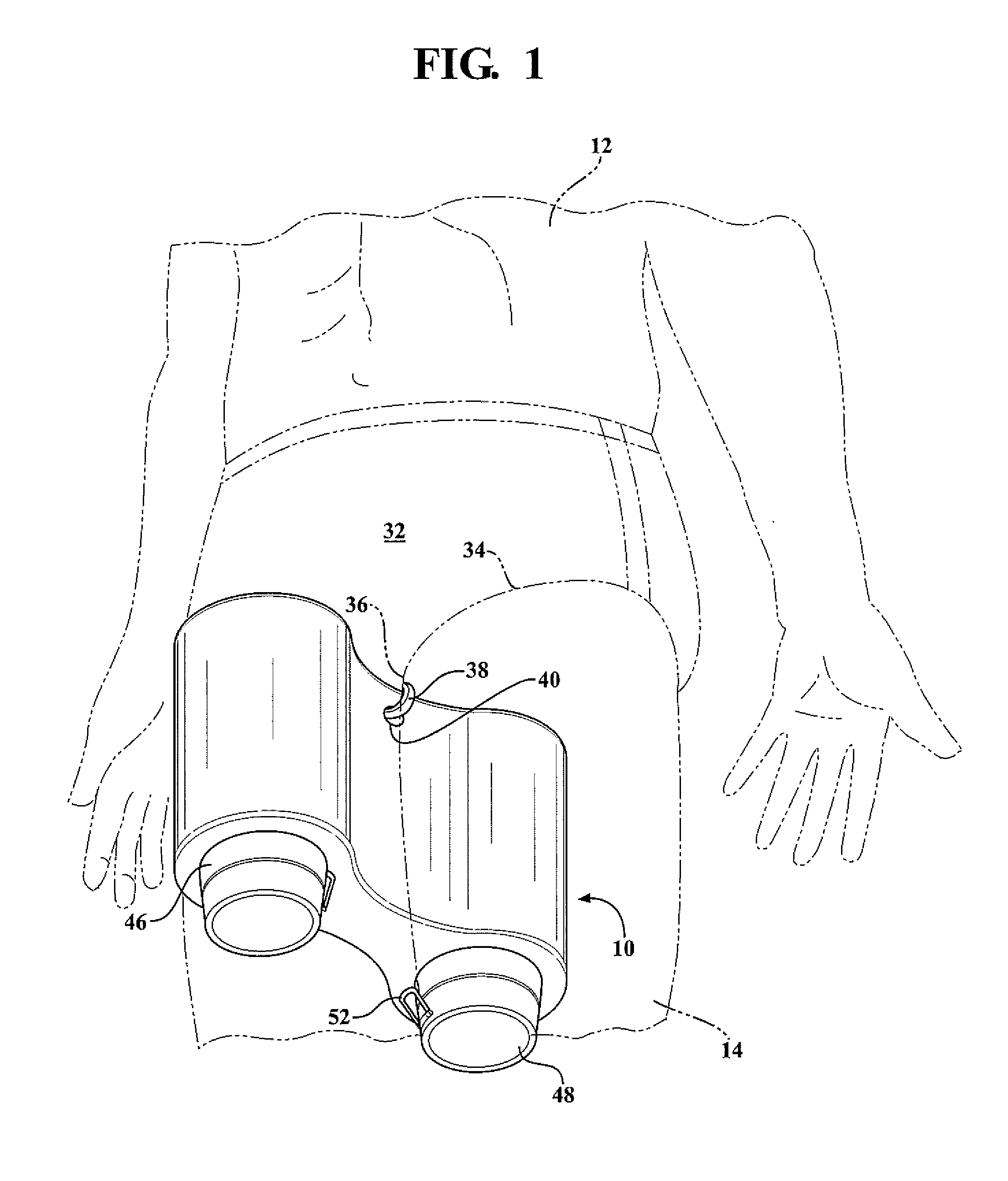 Swimmer's training buoy with variable ballast