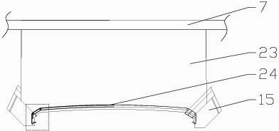 Refrigerator door shell end bending die