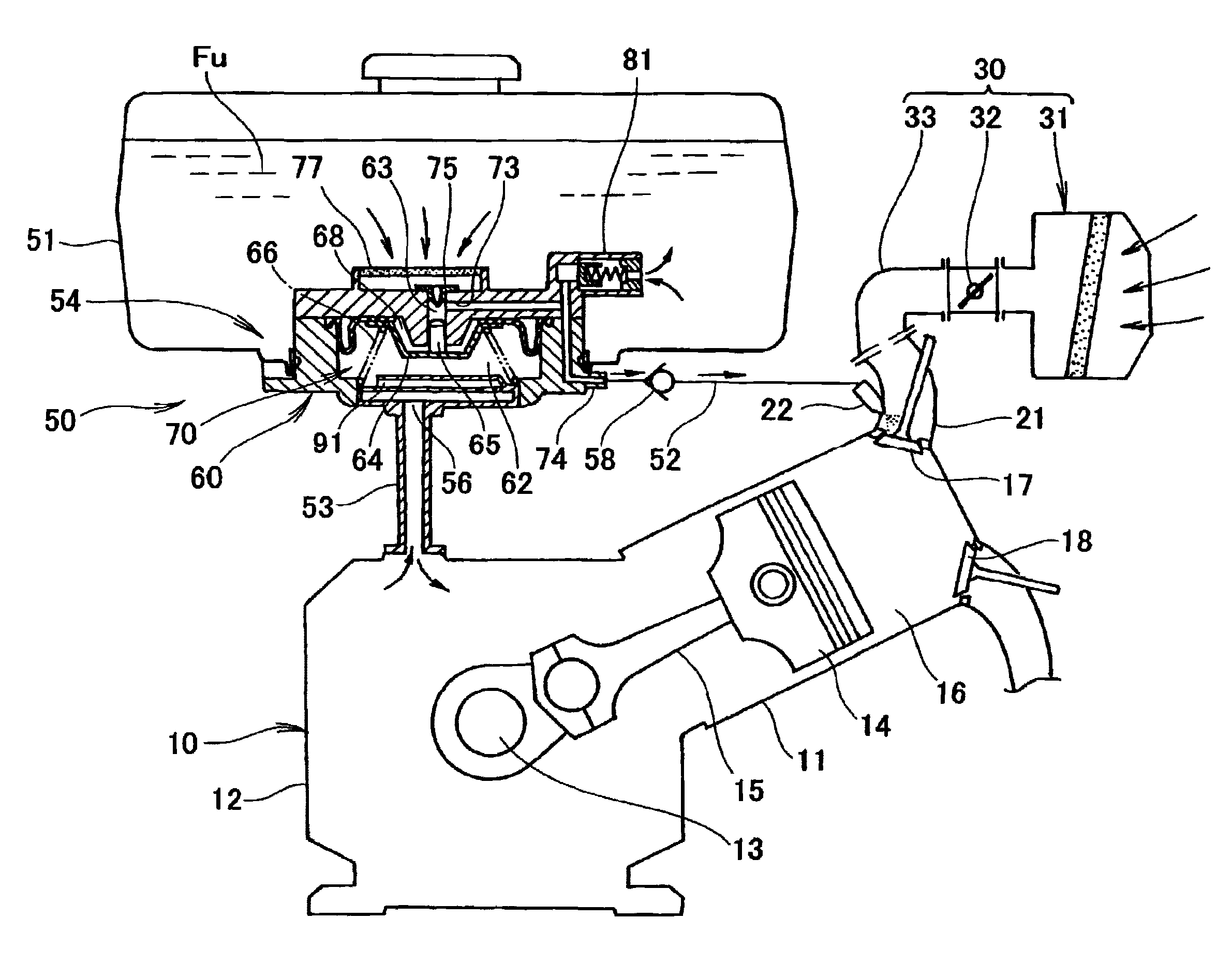 Fuel supply device for internal combustion engine