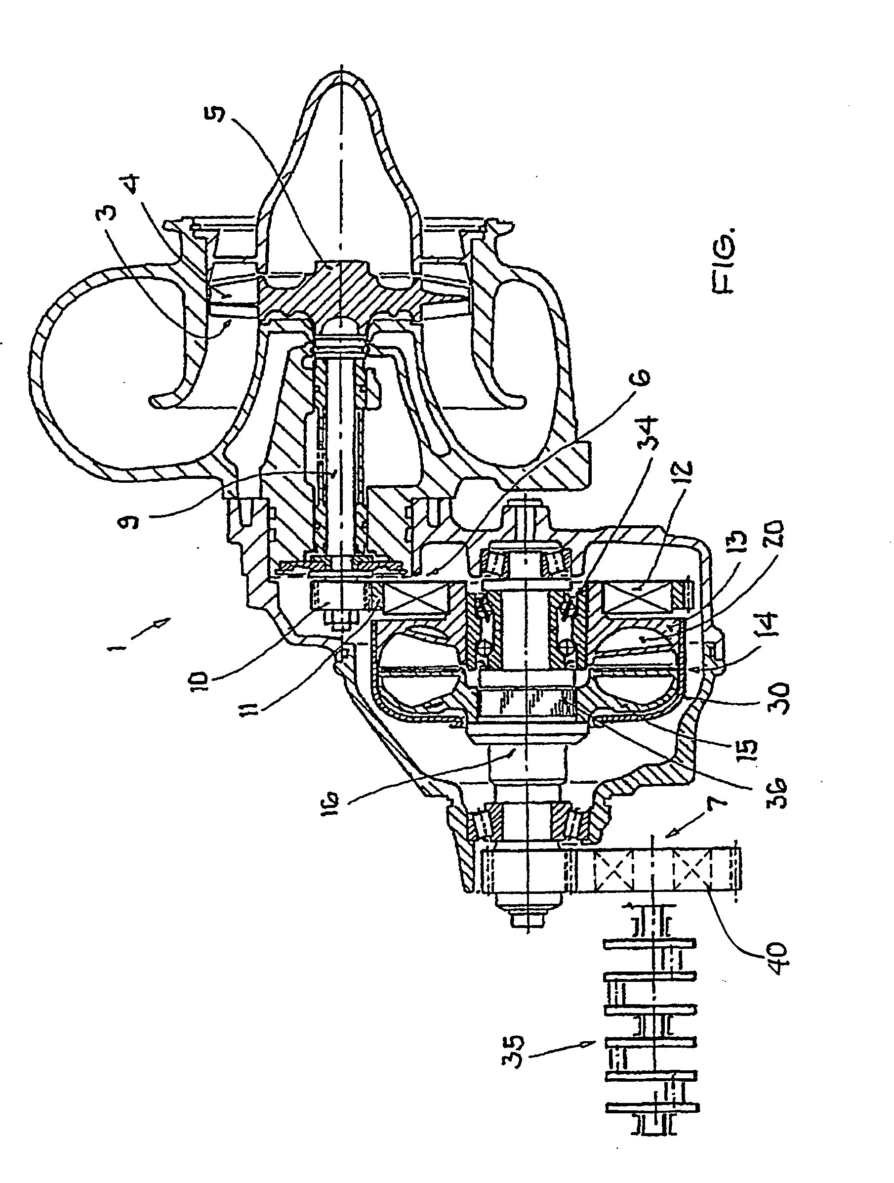 Turbocompound engine drive