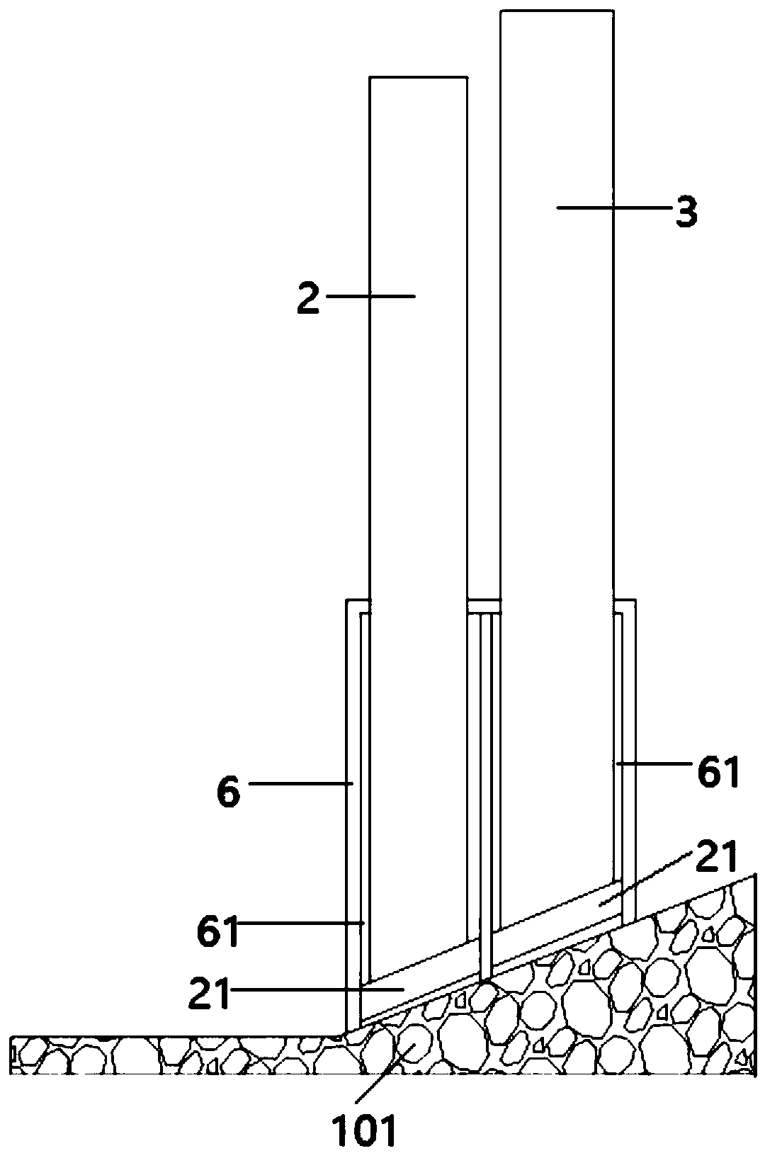 Height-adjustable breakwater and method