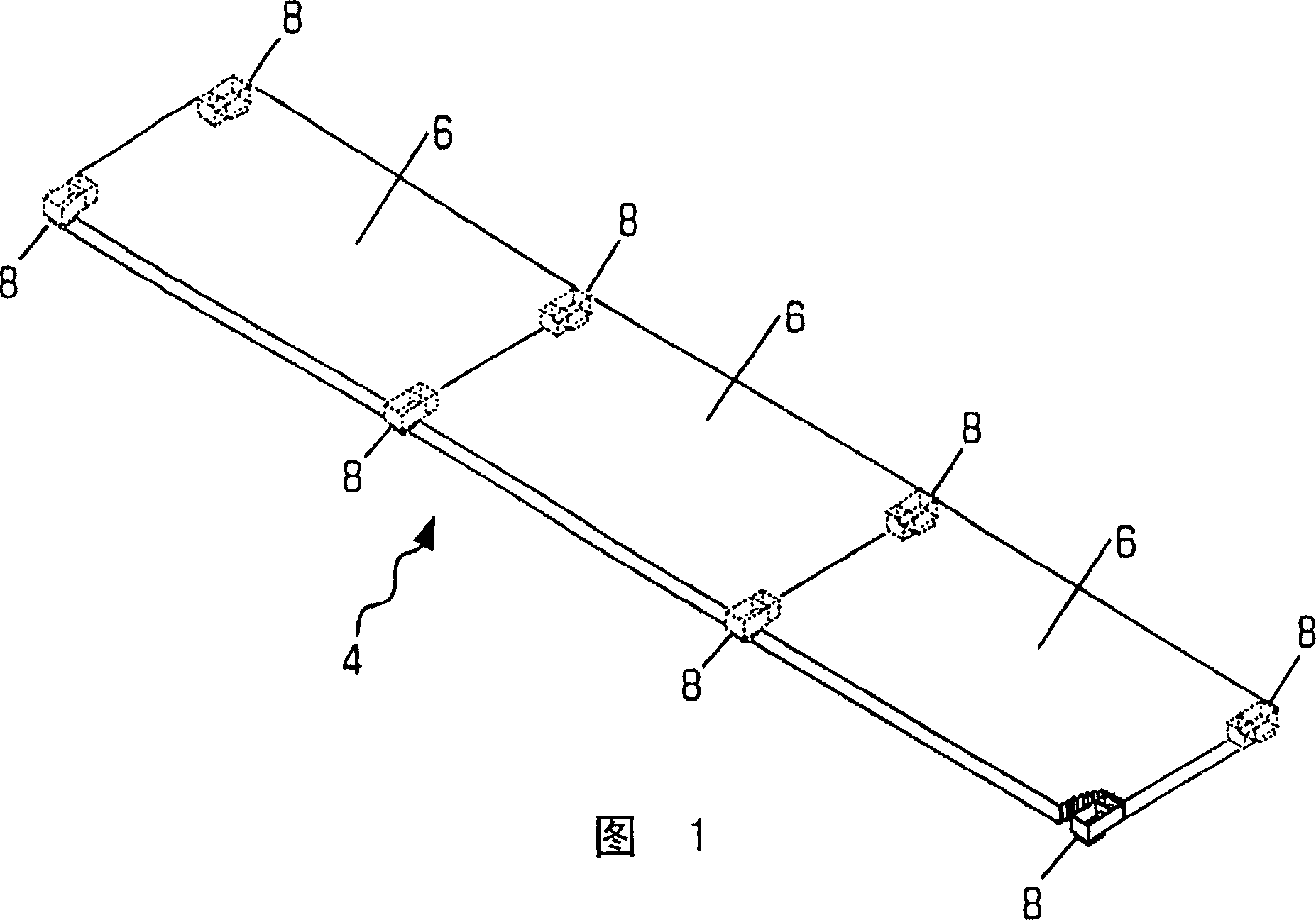 Support structure for a load-bearing device