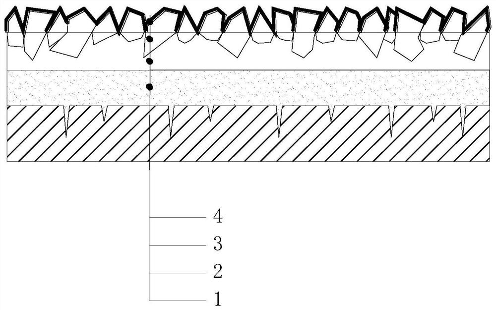 A weather-resistant colored resin overlay and preparation method thereof