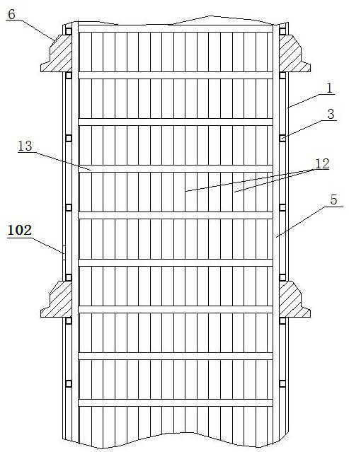 Deep underground tunnel ventilation shaft supporting structure