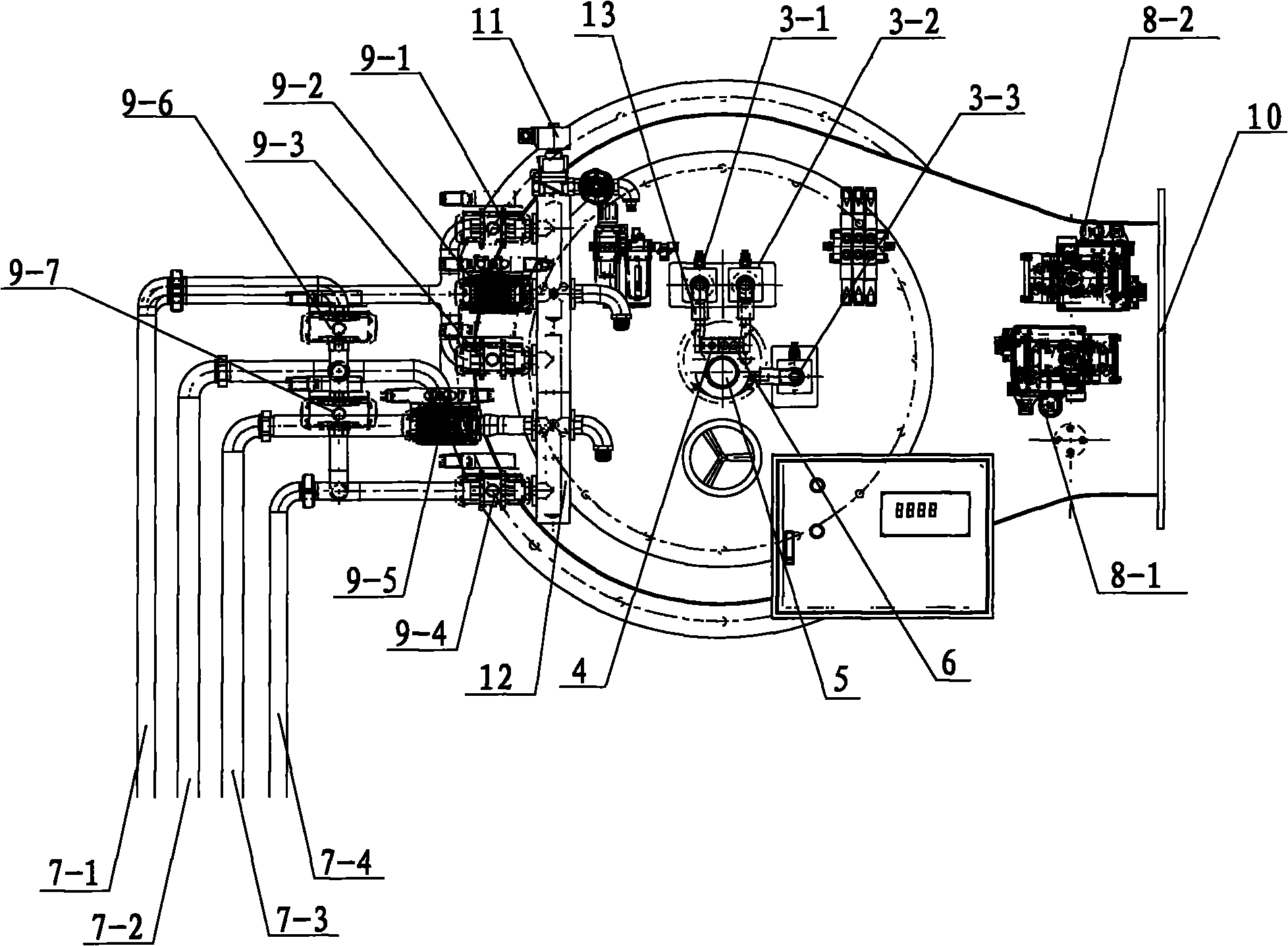 Full automatic water coal slurry burner and control method by adopting same