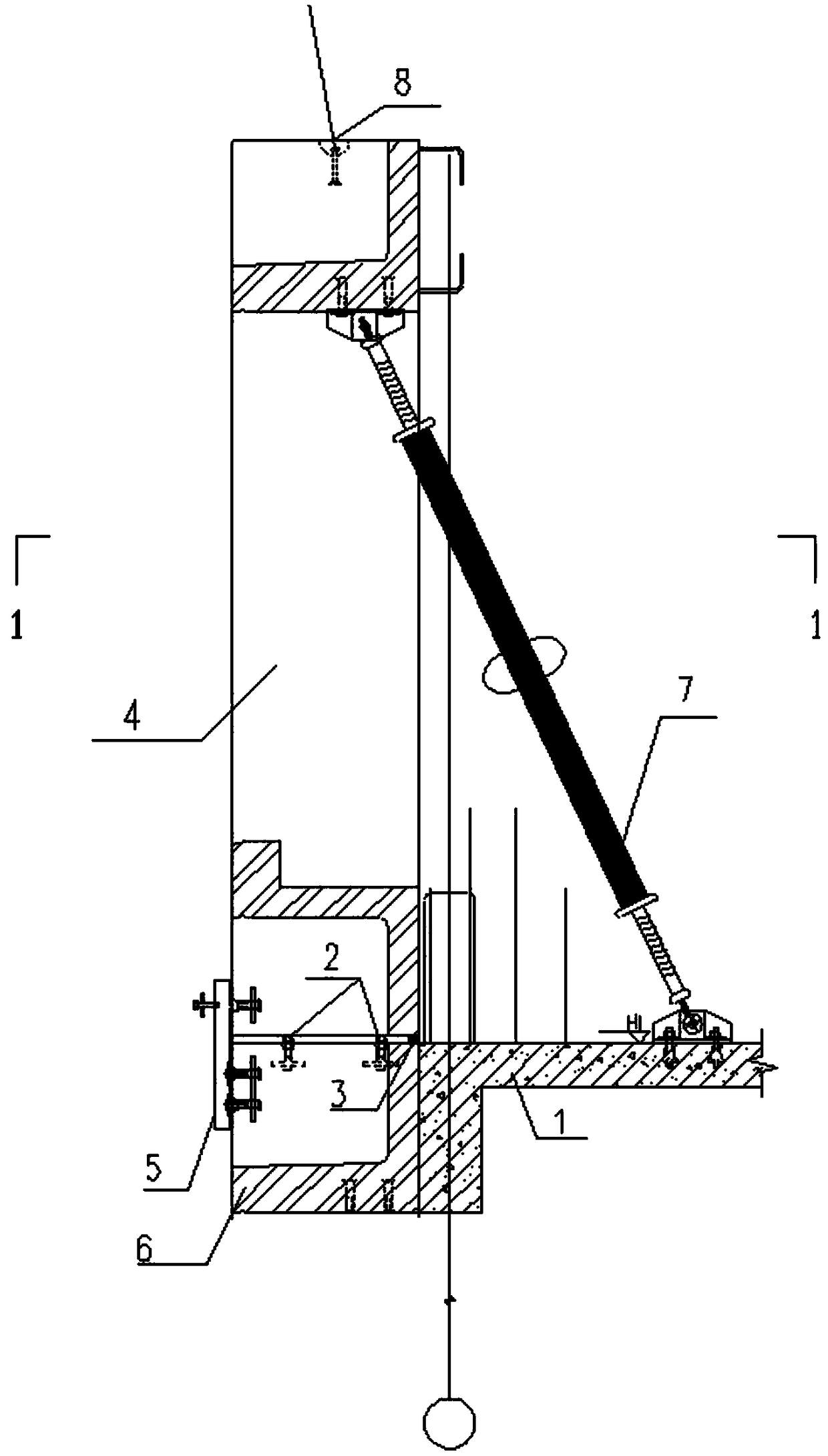 Residential building prefabricated bay-window construction structure and method