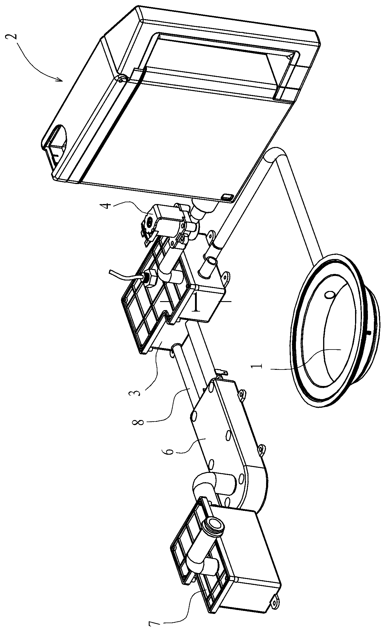 Steam-generating device used for electric steam box