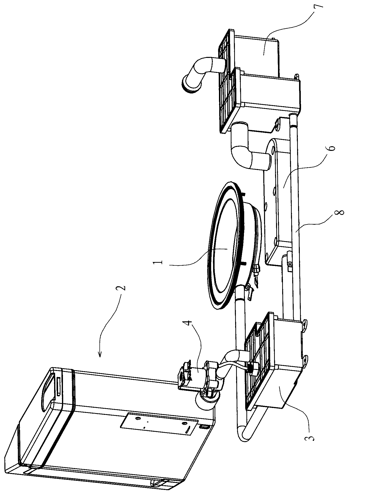 Steam-generating device used for electric steam box