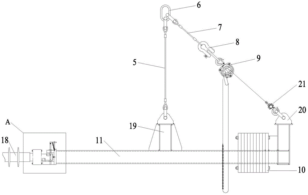 Novel wringing roller changing device