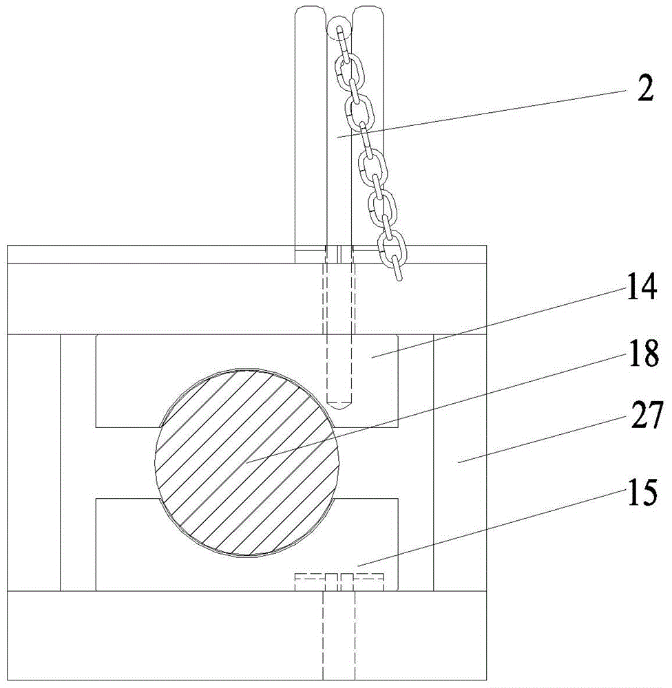 Novel wringing roller changing device