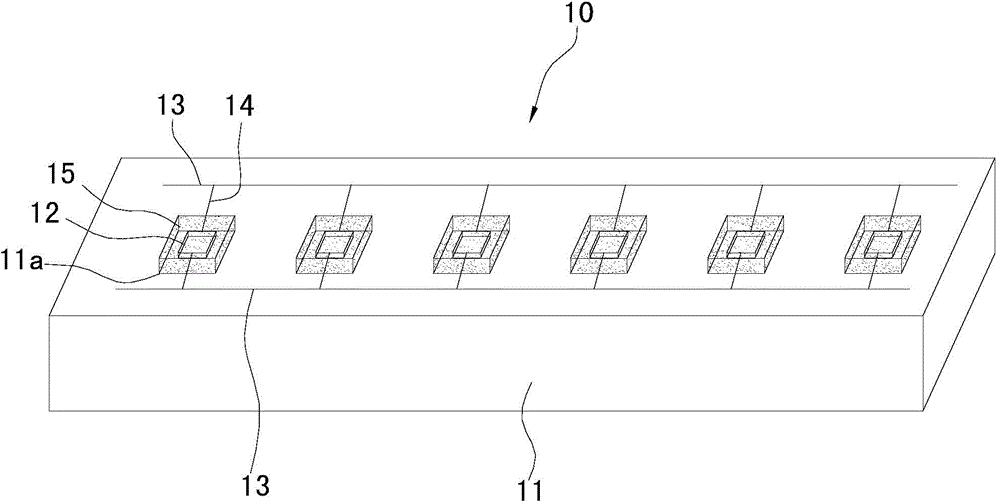 White light LED light source component and production method thereof