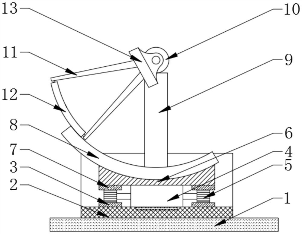 Energy-gathering efficient single-tower multi-disc type solar concentrating power generation device