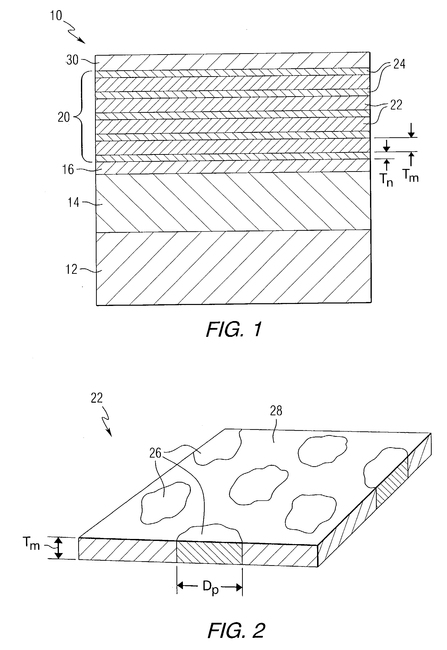 Multilayer magnetic recording media including composite layer with discontinuous magnetic phase and continuous non-magnetic phase