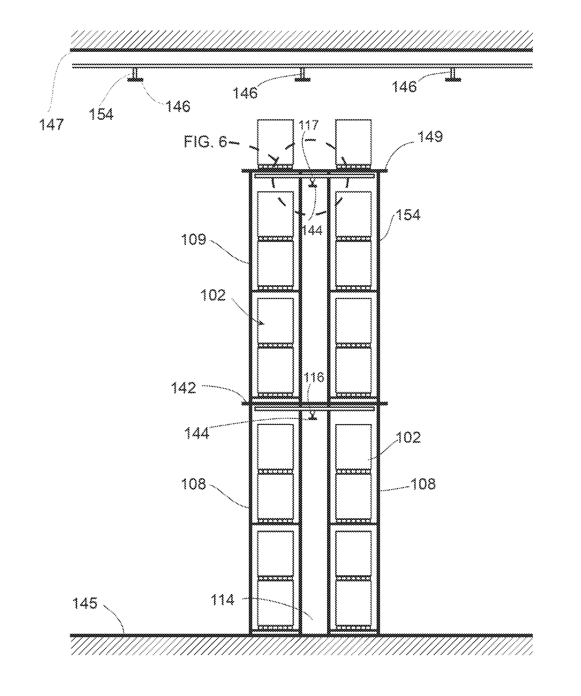 In-rack fire protection sprinkler system