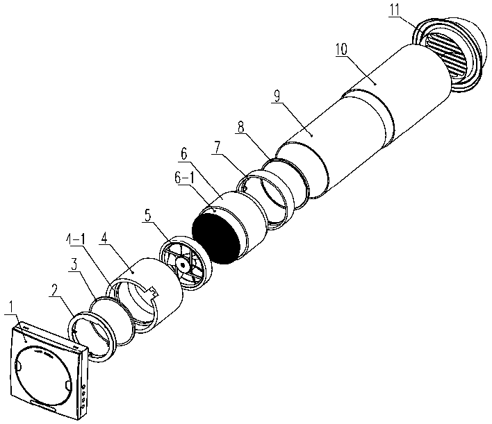 A negative ion reciprocating fresh air fan