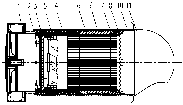 A negative ion reciprocating fresh air fan