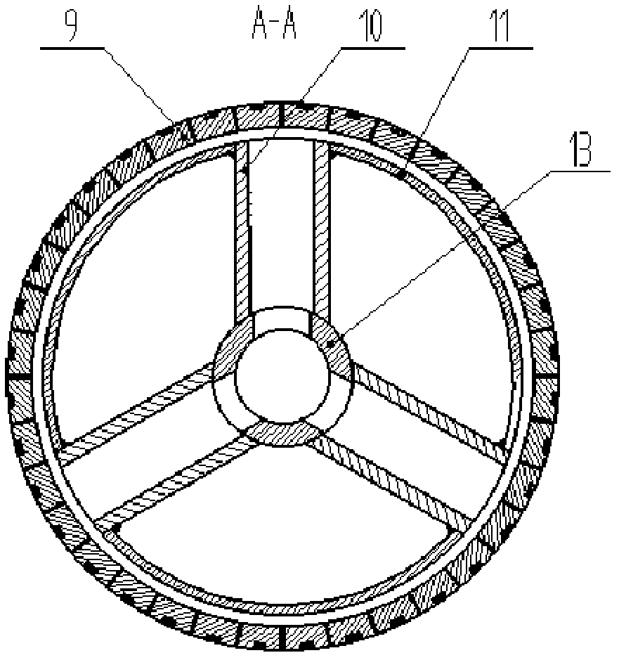 High-speed coiling roller device of amorphous thin strip