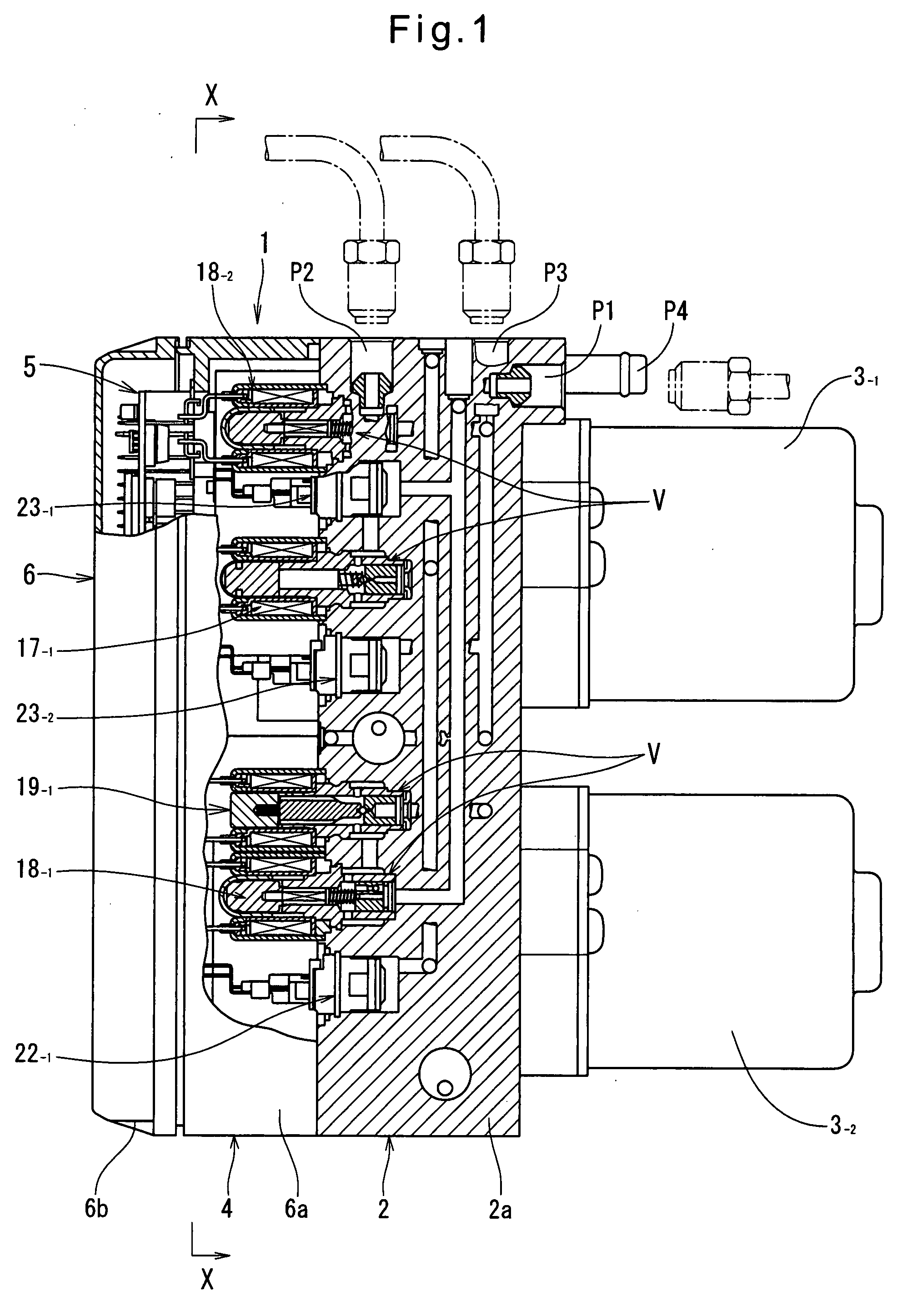 Brake hydraulic pressure control unit for vehicle