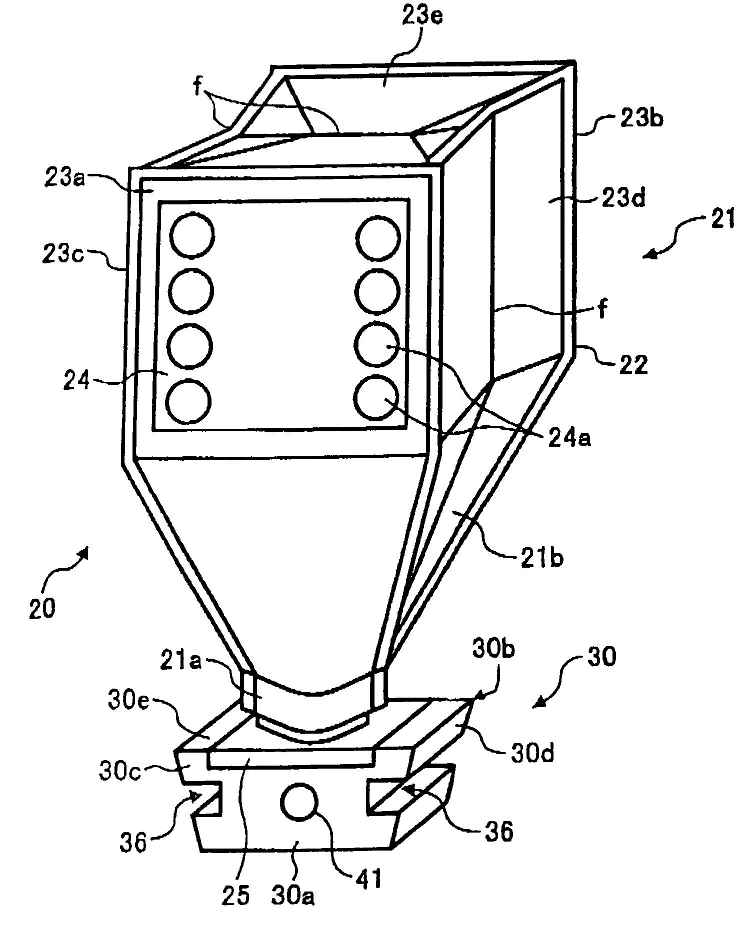 Apparatuses for image forming capable of effectively conveying developer therefrom and a method of effectively forming a reinforcing member adhering to the apparatuses