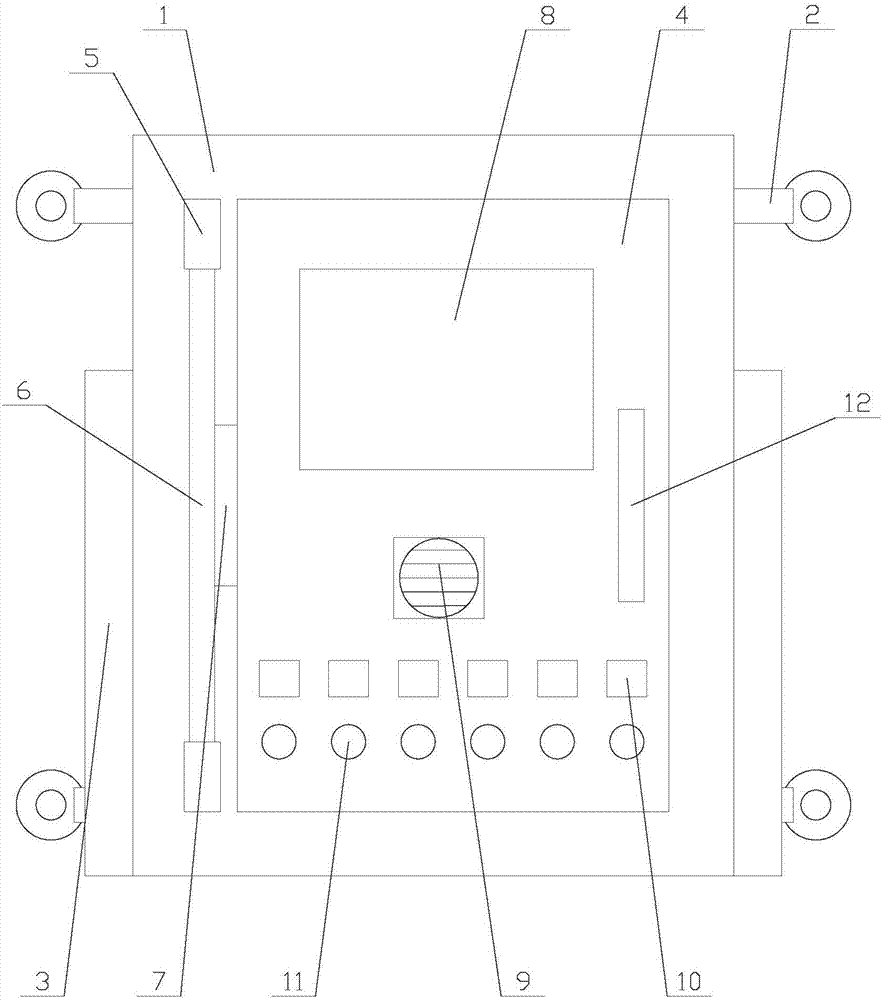 Internet-of-thing-based easy-to-mount intelligent wall-mounted power distribution box