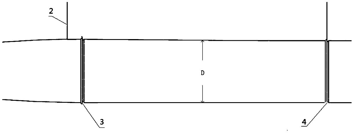 Multi-section ventilation drag reduction method and device applied for high-speed water surface boat