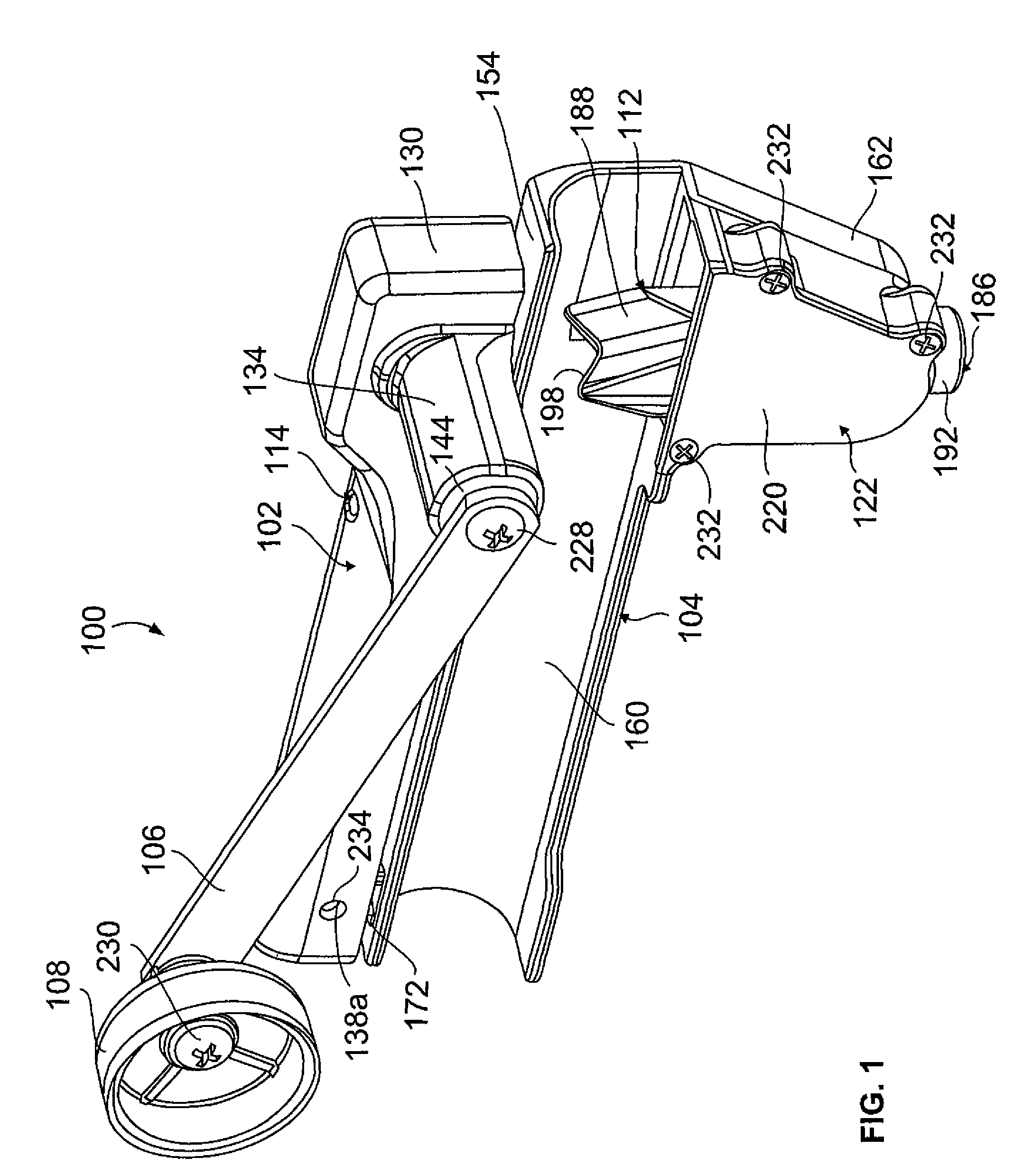 Cable cutter with reciprocating cutting wheel for cutting flexible cable