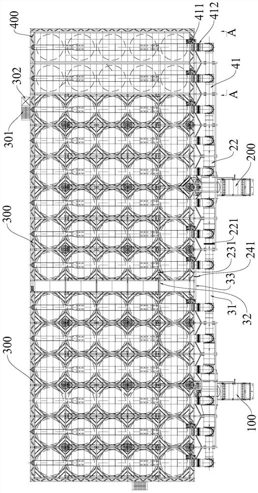 Power plant air cooling island capacity increasing switching system